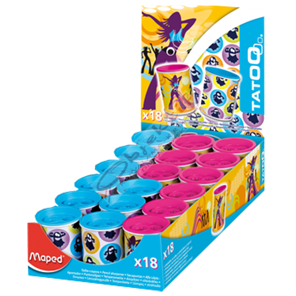 Maped Kalemtıraş Canette Tatoo Metal Hazneli Çiftli 18 Lİ 044111