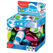 Maped Öğrenci Kalemtıraşı Clean Plastik Çiftli Hazneli 24 LÜ 030211