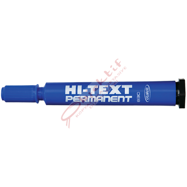 Hi-Text Markör Permanent Yuvarlak Uçlu Mavi 830PB