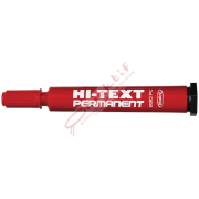 Hi-Text Markör Permanent Kesik Uçlu Kırmızı 830PC
