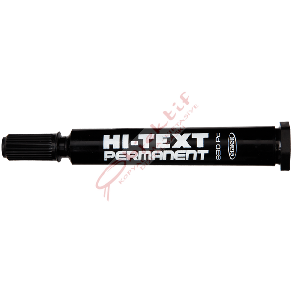 Hi-Text Markör Permanent Kesik Uçlu Siyah 830PC