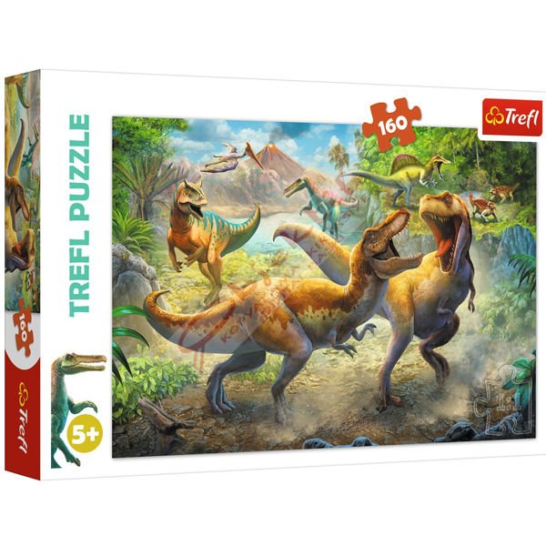Trefl Puzzle 160 Parça 41x27,5 CM Fighting Tyrannosaurs 15360