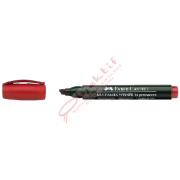 Faber-Castell Markör Permanent Kesik Uçlu Kırmızı 54