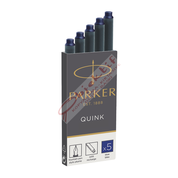 Parker Dolma Kalem Kartuşu Quink 5 Lİ Mavi 1950384