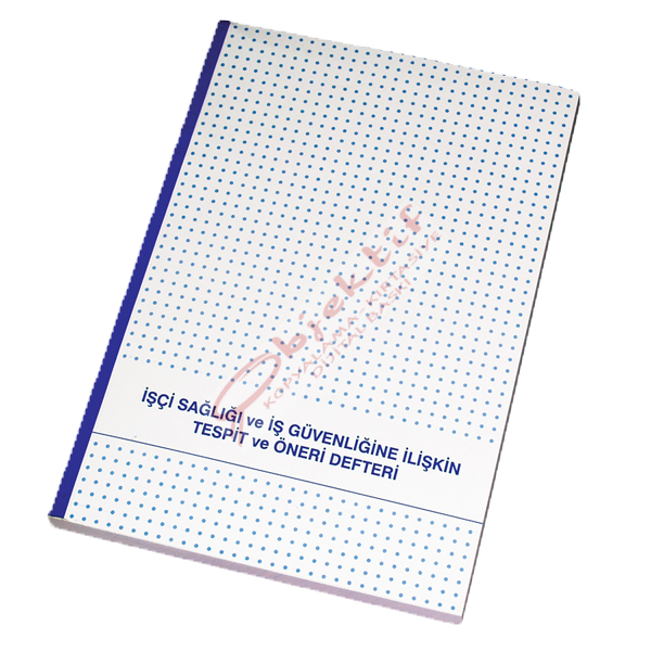 Gülpaş İşci Sağlığı ve İş Güvenliği Karton Kapak 20x28 Tespit ve Öneri Defteri 229