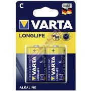 Varta Alkalin Orta Boy Pil C Longlife Extra 2 Lİ