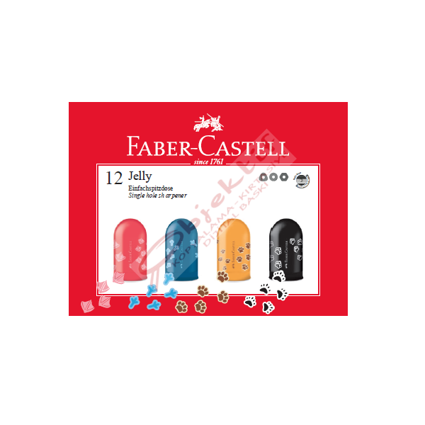 Faber-Castell Kalemtıraş Jelly 12 Lİ 5140583213
