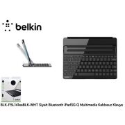 Belkin BLK-F5L141EABLK-WHT Siyah Bluetooth ipad3g Q Multimedia Kablosuz Klavye