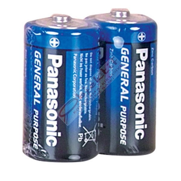 Panasonic Çinko Karbon Orta Boy Pil (C)  R14BE/2PS