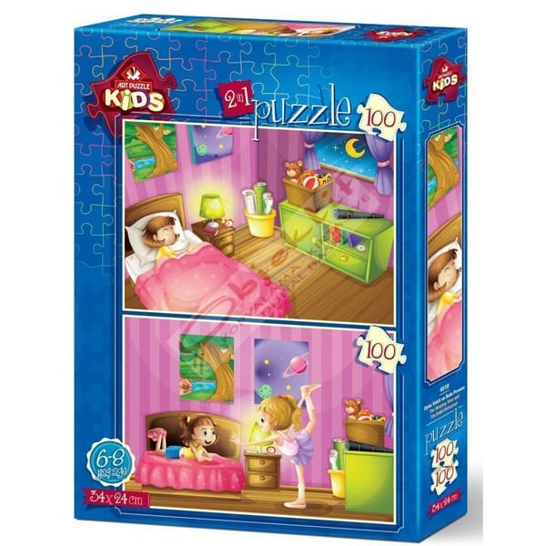 Art Puzzle 2x100 Parça Uyku Vakti Ve Bale Provası 4518