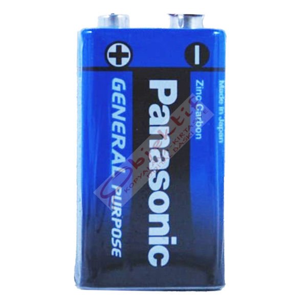 Panasonic Çinko Karbon 9 Volt Pil 6F22BE/1S