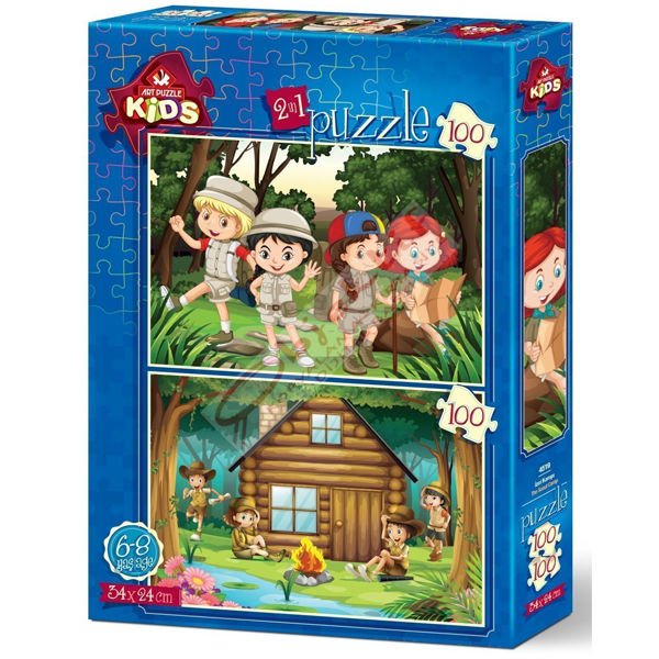 Art Puzzle 2x100 Parça İzci Kampı 4519