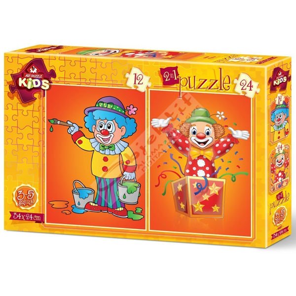 Art Puzzle 12+24 Parça Palyaço 4487