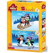 Art Puzzle 12+24 Parça Penguenler 4489