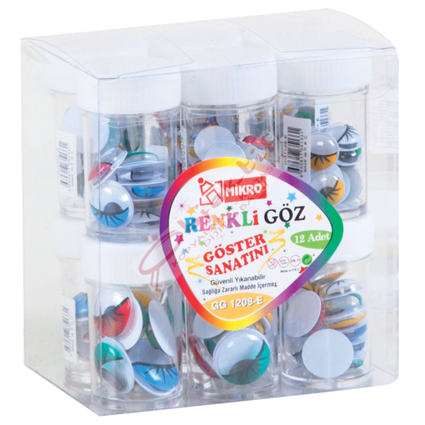 Mikro Kirpikli Göz 12 Lİ GG 1208-E