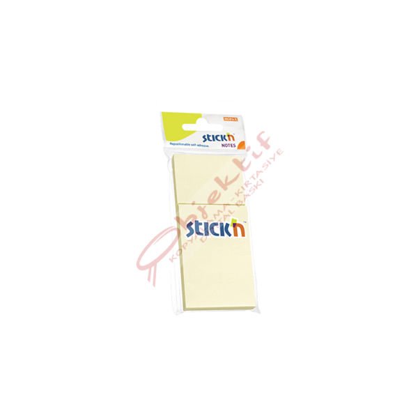 Hopax Stıckn Yapışkanlı Not Kağıdı 100 YP 38x51 Pastel Sarı 3 LÜ 21127