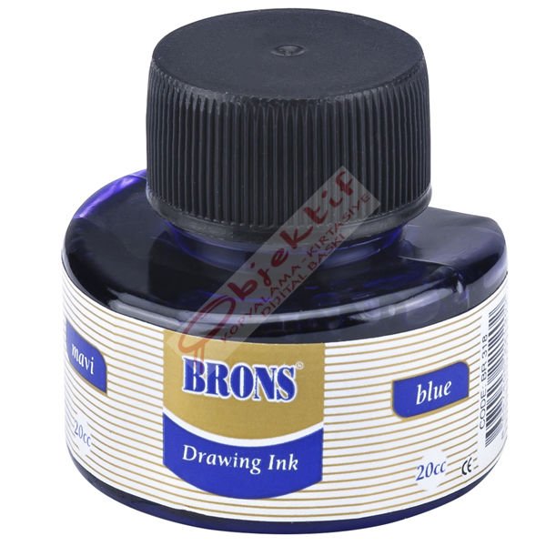 Brons Çini Mürekkebi 20 CC Mavi BR-318