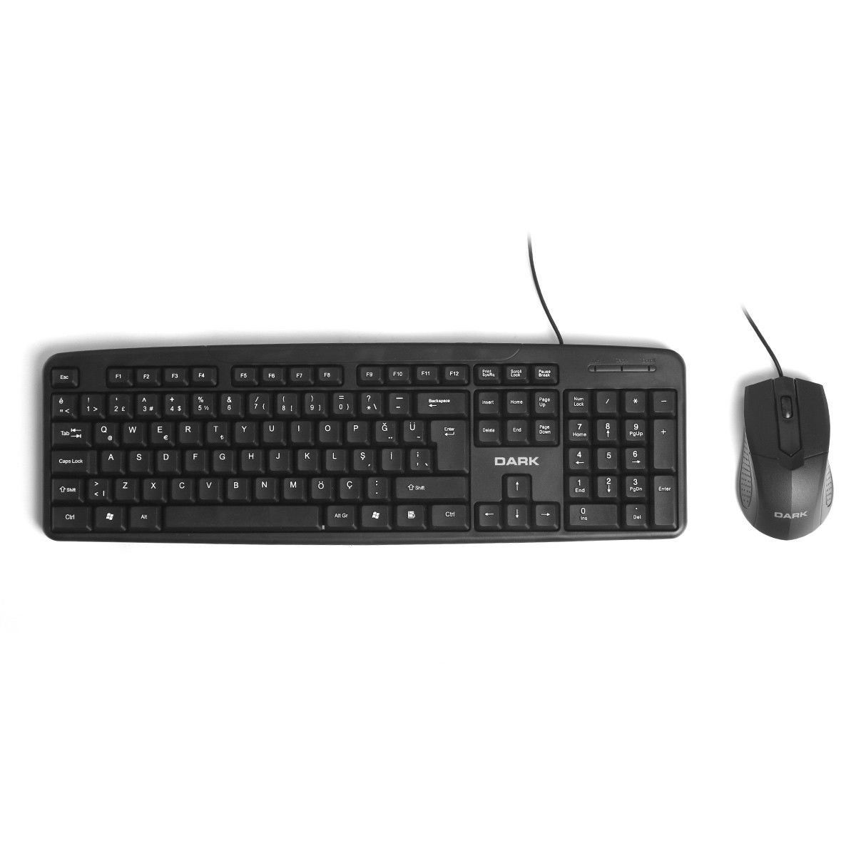 Dark DK-AC-KM1040F Türkçe F Kablolu Ofis Klavye & Mouse Set