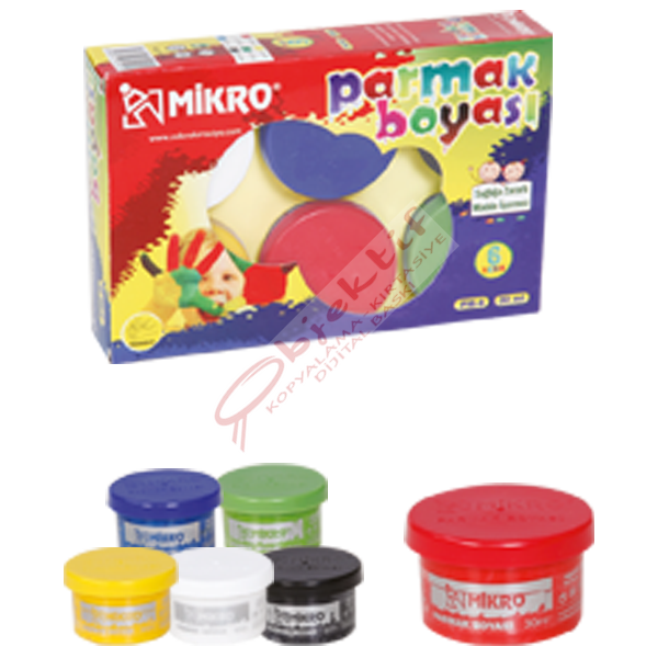 Mikro Parmak Boyası 30 ML 6 Renk PM-6