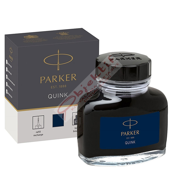 Parker Dolma Kalem Mürekkebi Quink 57 ML Siyah 1950375