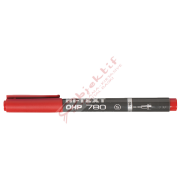 Hi-Text Asetat Kalemi Permanent S Seri Kırmızı 780