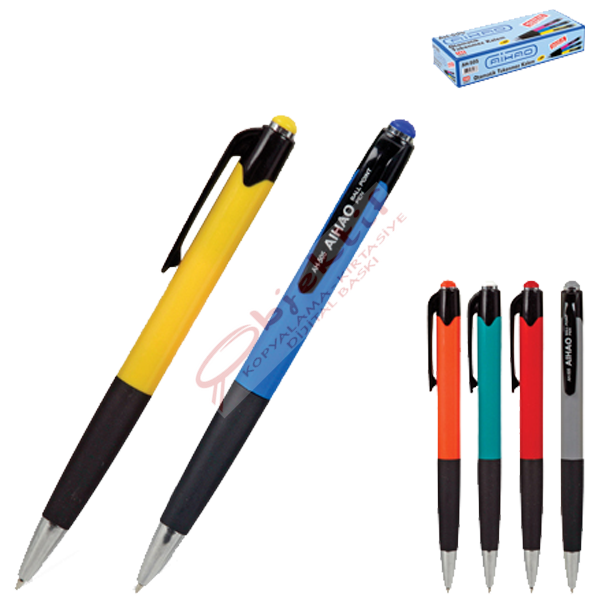Aihao Tükenmez Kalem 0.7 MM Karışık Renk 50 Lİ AH-505