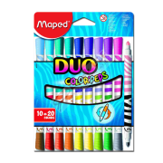Maped Keçeli Boya Kalemi Duo Tip 10 LU 20 Renk 847010