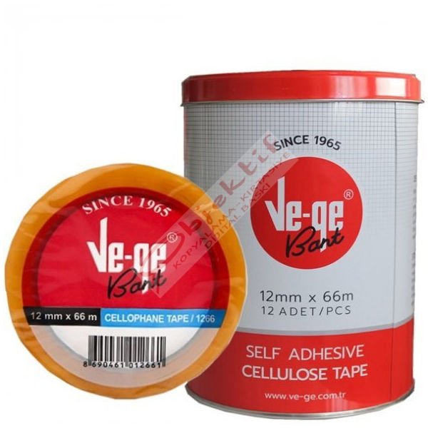 Vege Selefon Bant Teneke 12x66