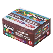 Nova Color Akrilik Boya Şişe 30 CC 12 Renk NC-179