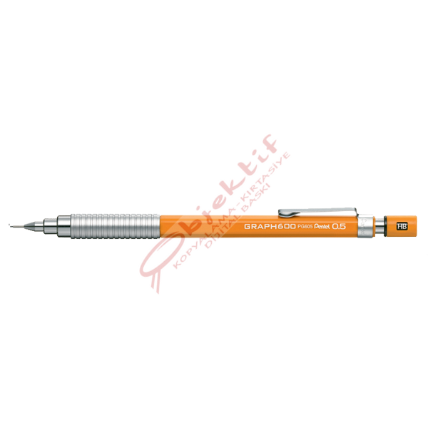 Pentel Çizim Kalemi Graph 600 0.5 MM Turuncu PG605-F
