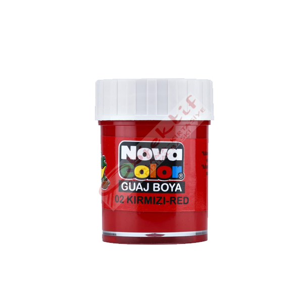 Nova Color Guaj Boya Şişe 12 Lİ Kırmızı NC-104