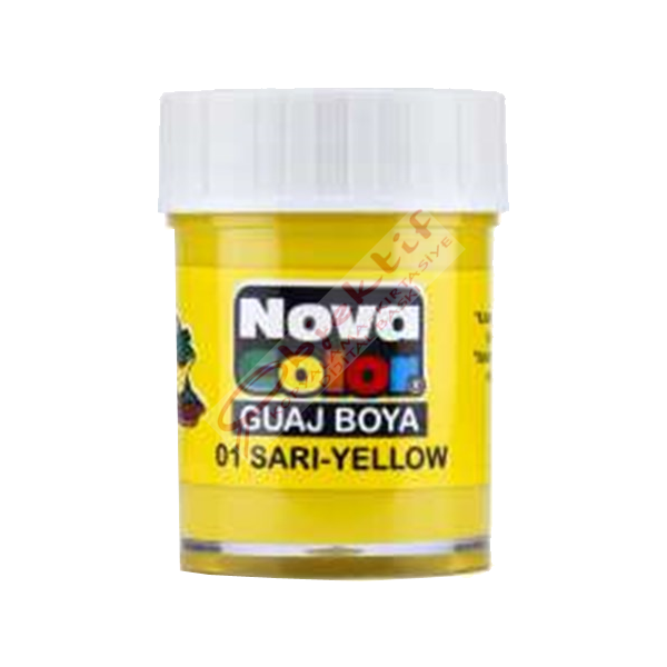 Nova Color Guaj Boya Şişe 12 Lİ Sarı NC-103