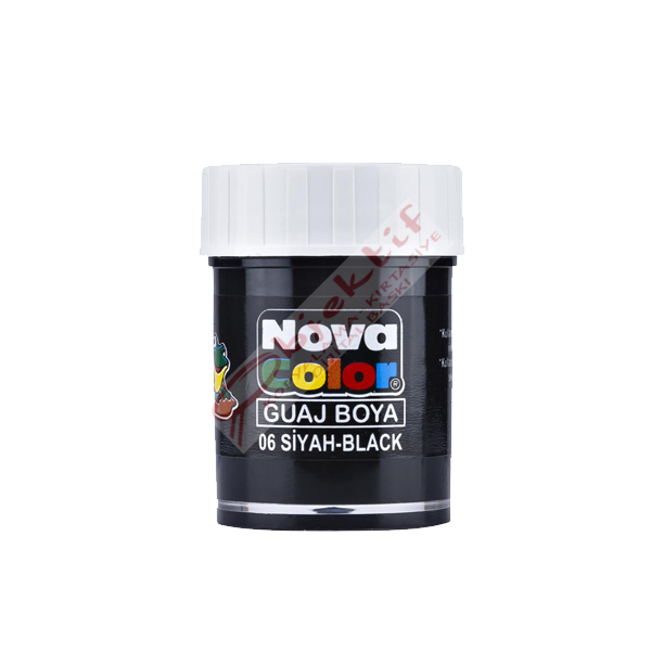 Nova Color Guaj Boya Şişe 12 Lİ Siyah NC-108