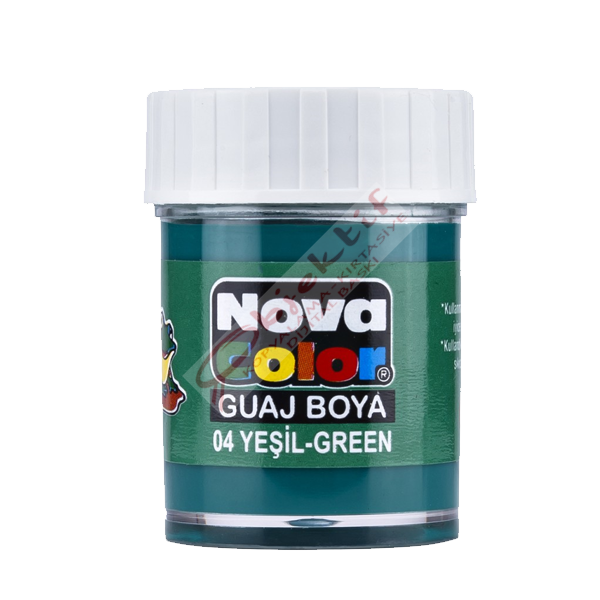 Nova Color Guaj Boya Şişe 12 Lİ Yeşil NC-106