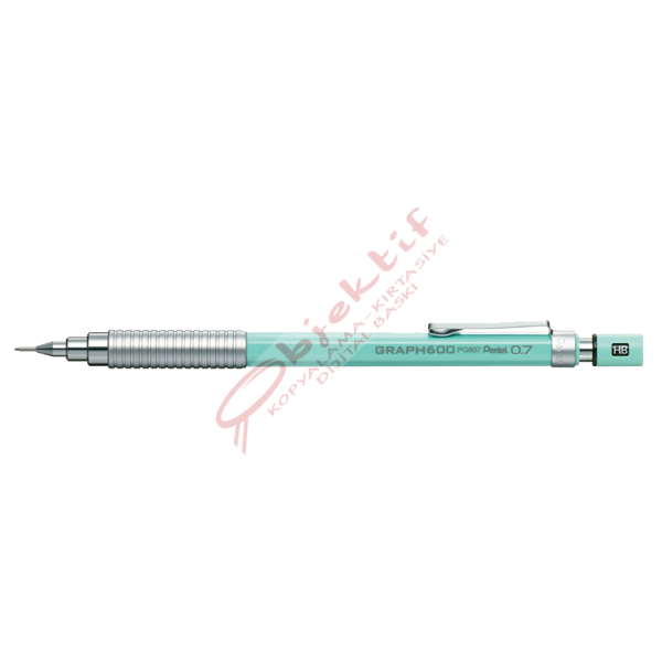 Pentel Çizim Kalemi Graph 600 0.7 MM Nane Mavisi PG607-S