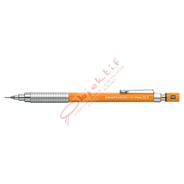 Pentel Çizim Kalemi Graph 600 0.7 MM Turuncu PG607-F
