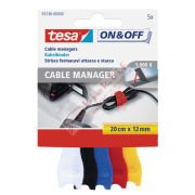 Tesa Kablo On & Off Organizatörü Renkli 5 Lİ 0.2 M 12 MM 55236-00000-01