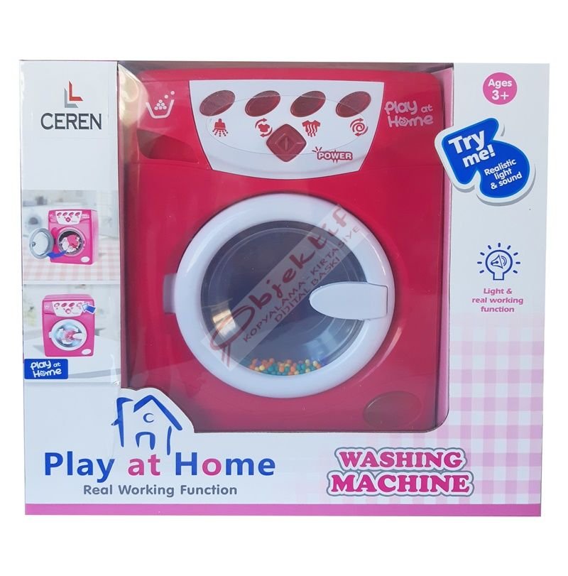 Ctoy Işıklı Pilli Ve Sesli Oyuncak Çamaşır Makinesi QF26132P