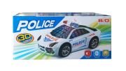 Ctoy 3D Işıklı Pilli Ve Sesli Polis Arabası 2017E
