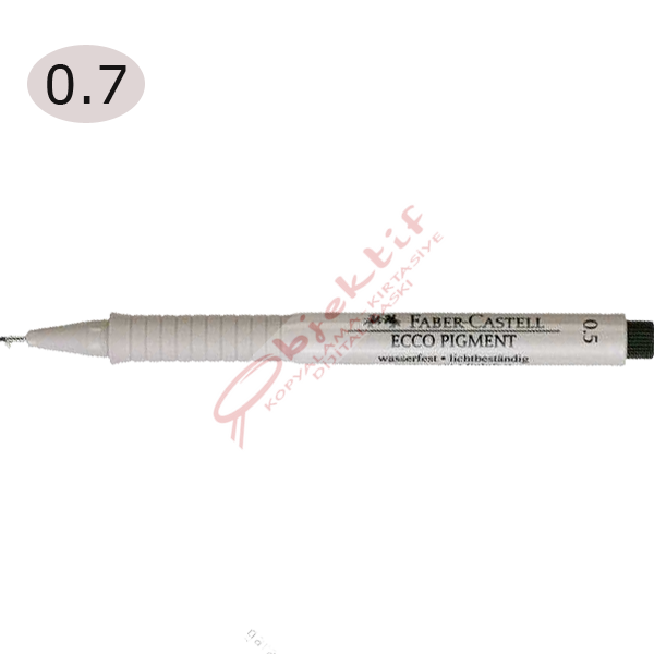 Faber-Castell Çizim Kalemi Ecco Pigment 0.7 MM Siyah 16 67 99