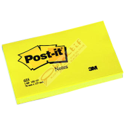 Post-it Yapışkanlı Not Kağıdı 100 YP 76x127 Sarı 655