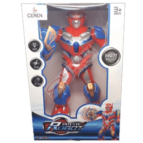 Ctoy Işıklı Ve Sesli Dönebilen Transformes Robot