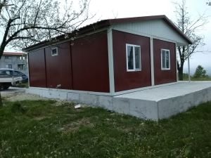 64m2. Ev Tipi  Verandalı Birleşimli Konteyner