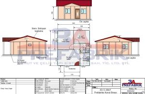 48m2 Prefabrik Ev