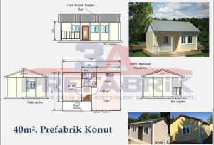 Uygun Fiyata Prefabrik Ev 40m2 -3A Prefabrik