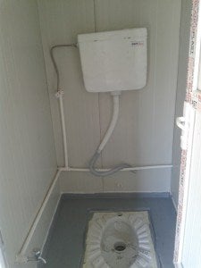 4 adet WC ve 3 adet Duş Konteyner 21m2.
