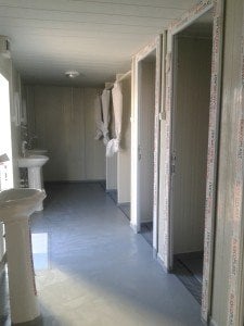 4 adet WC ve 3 adet Duş Konteyner 21m2.
