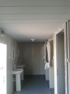 4 adet WC ve 3 adet Duş Konteyner 21m2.