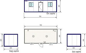 Şantiye  Konteyneri- 3x7x2,50m-K102