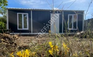 24m2. Beşik Çatılı Konteyner Antrasit -3A Prefabrik